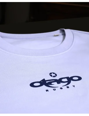détail du Sweat col rond Mantaflo Otago rugby parme pour homme