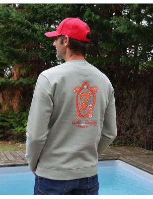 25 TORTUE7 SWEAT COL ROND OTAGO ALMOND GREEN