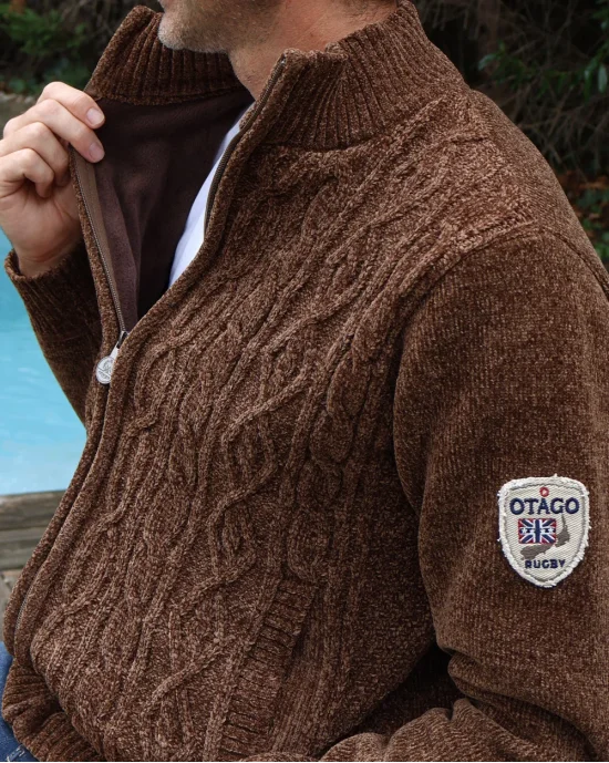 26 SMOOV SWEAT ZIP OTAGO MARRON