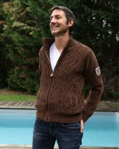 26 SMOOV SWEAT ZIP OTAGO MARRON
