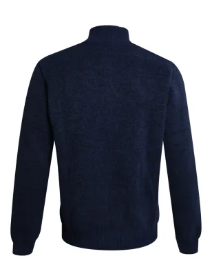 dos du Gilet sweat zippé bleu marine pour homme SIGNATO Otago rugby