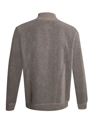 dos du Gilet sweat zippé beige pour homme SIGNATO Otago rugby