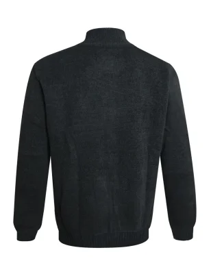dos du Gilet sweat zippé gris anthracite pour homme SIGNATO Otago rugby