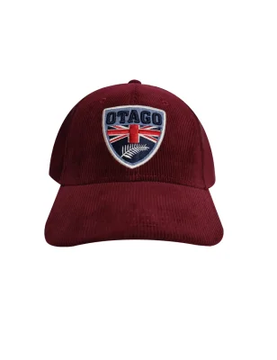 face de la Casquette velours bordeaux Cali Otago