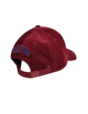 dos de la Casquette velours bordeaux Cali Otago