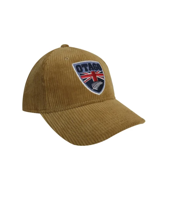 profil de la Casquette velours camel Cali Otago