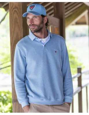 25POML1 POLO ML OTAGO BLEU PASTEL