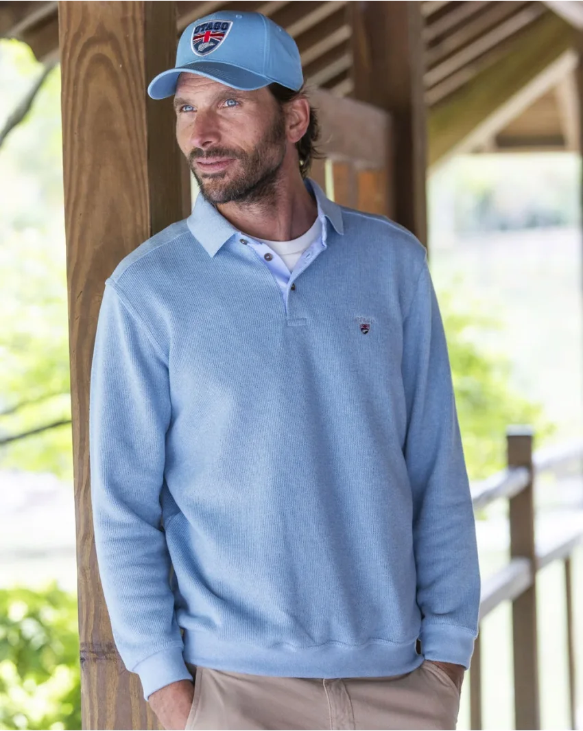 25POML1 POLO ML OTAGO BLEU PASTEL