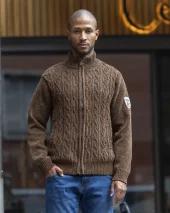 26 SMOOV SWEAT ZIP OTAGO MARRON