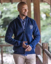 26 SIGNATO SWEAT ZIP OTAGO BLEU MARINE