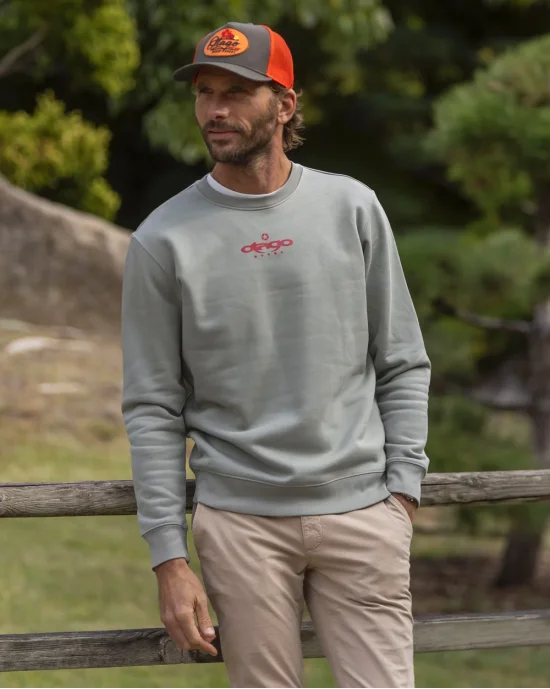 25 TORTUE7 SWEAT COL ROND OTAGO ALMOND GREEN