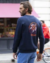 25 PACITORT SWEAT COL ROND OTAGO NAVY HEATHER