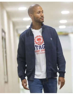 24SW3 SWEAT ZIP OTAGO BLEU MARINE