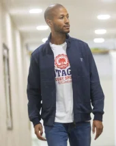 24SW3 SWEAT ZIP OTAGO BLEU MARINE