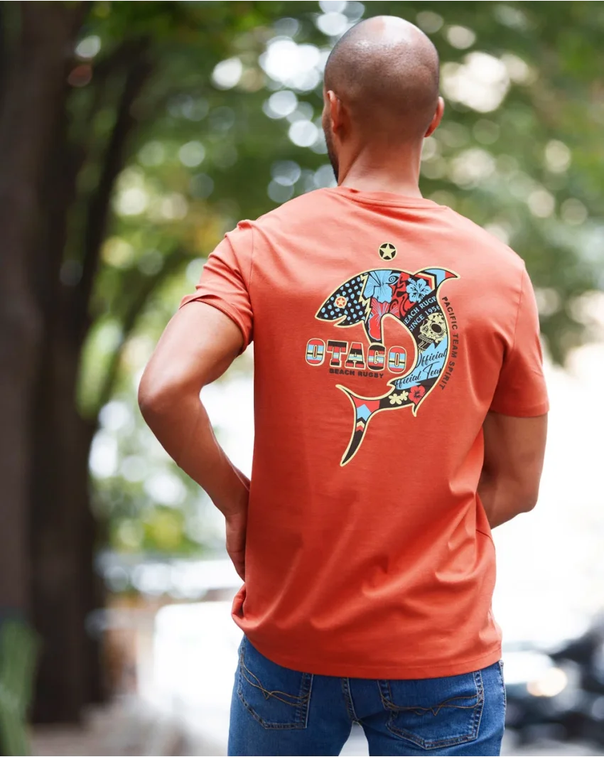 25 PATREQ TEE SHIRT OTAGO BURNT BRICK 25 PATREQ TEE SHIRT OTAGO BURNT BRICK