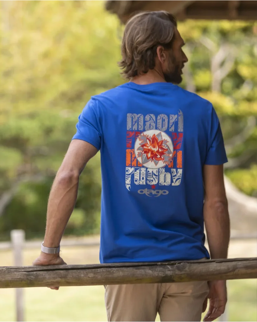 25 FLOWER TEE SHIRT OTAGO SEA BLUE 25 FLOWER TEE SHIRT OTAGO SEA BLUE