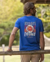 25 FLOWER TEE SHIRT OTAGO SEA BLUE 25 FLOWER TEE SHIRT OTAGO SEA BLUE