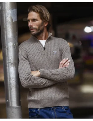 25 CARSADE PULL COL ZIP OTAGO MARRON