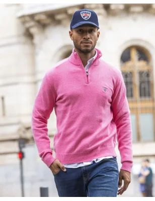25 BUENOS AIRES PULL COL ZIP OTAGO ROSE