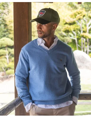 BUENOS AIRES PULL COL V OTAGO BLEU CIEL
