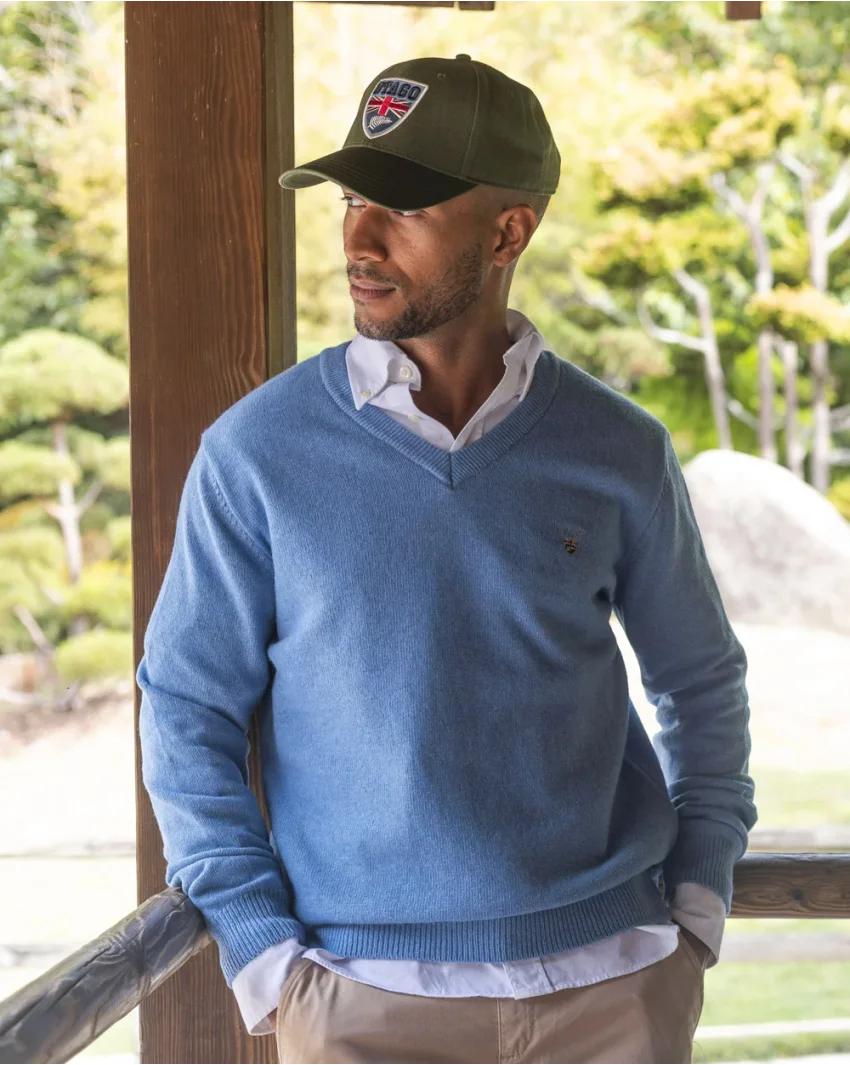 BUENOS AIRES PULL COL V OTAGO BLEU CIEL