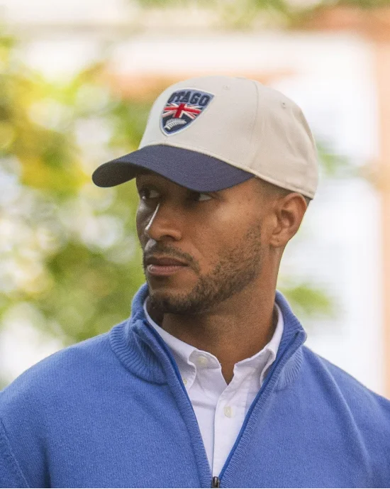 CASQUETTE CALI OTAGO ÉCRU/MARINE