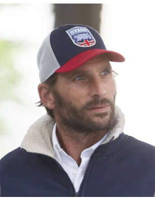 CASQUETTE TUNICAP OTAGO BORDEAUX MARINE BEIGE