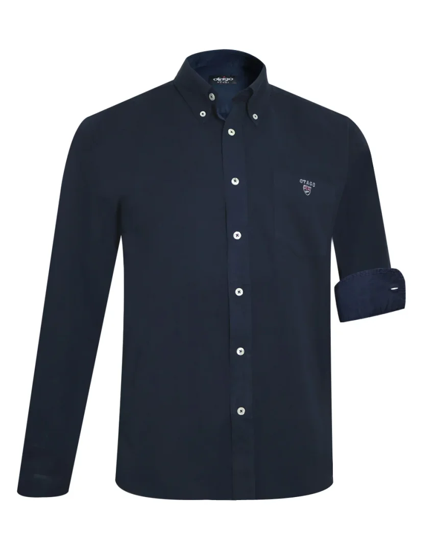 25 THOMAS CHEMISE ML OTAGO BLEU MARINE