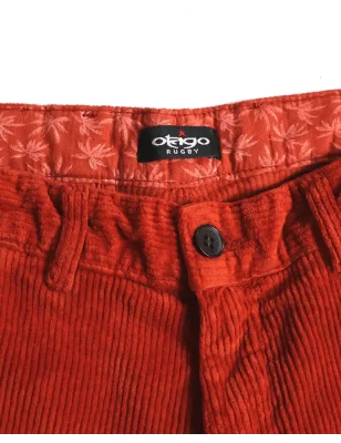 intérieur ceinture du Pantalon Velours orange vermillon Otago rugby pour homme