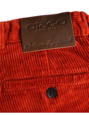 écusson du Pantalon Velours orange vermillon Otago rugby pour homme