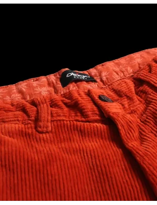 détail du Pantalon Velours orange vermillon Otago rugby pour homme