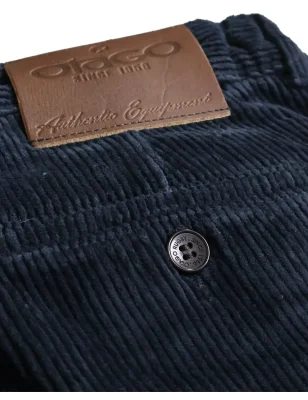 détail du bouton du Pantalon Velours bleu marine Otago rugby pour homme