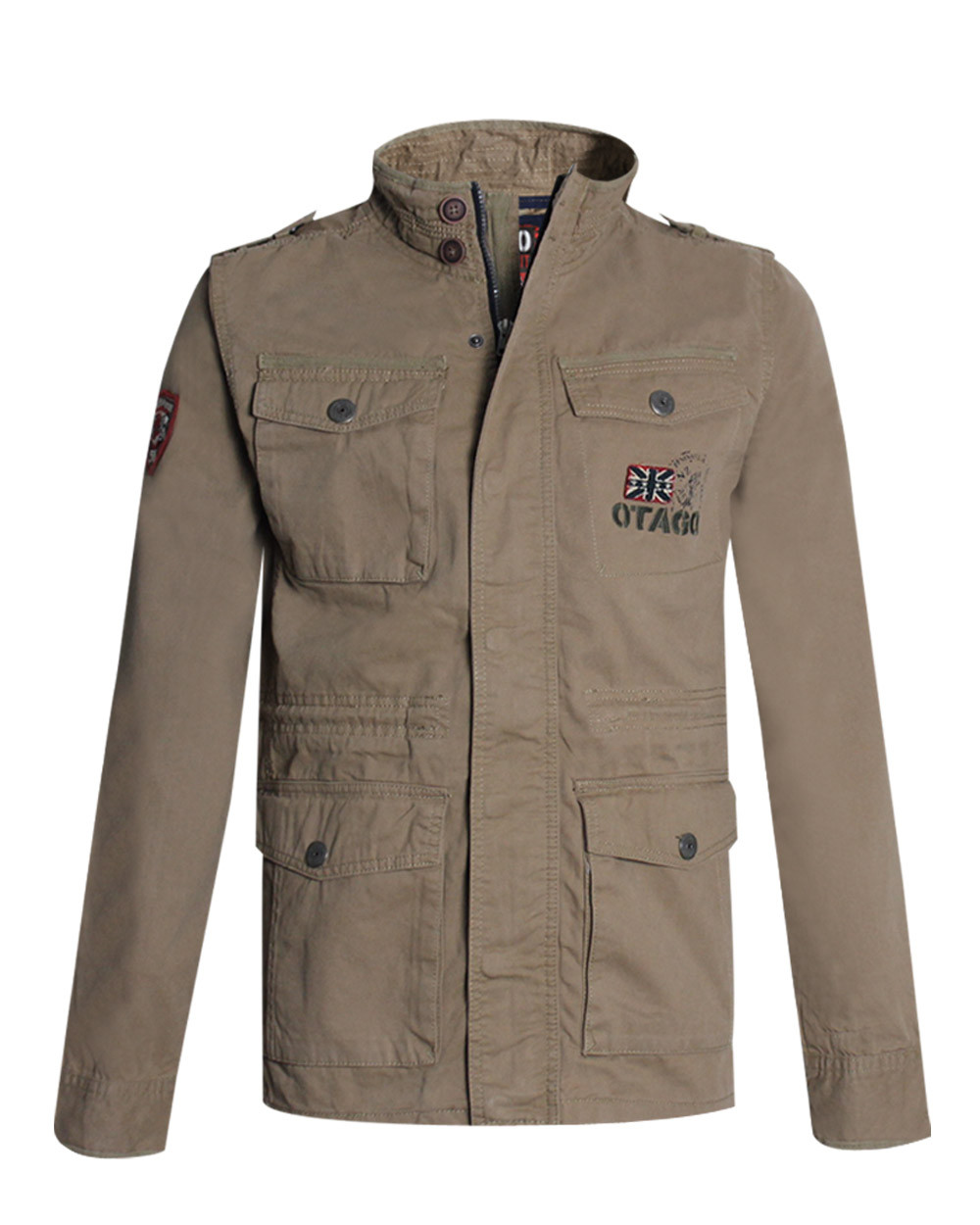 Veste EYAL Otago rugby beige pour Homme