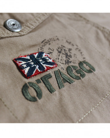 Détail produit de la veste Eyal Otago Beige pour homme