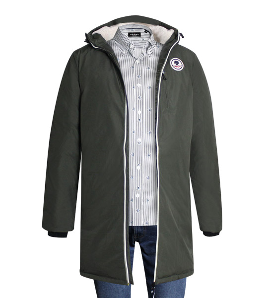 doudoune parka larcange kaki otago rugby homme