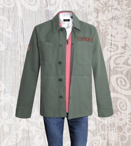 veste toile kaki pour homme by Otago rugby