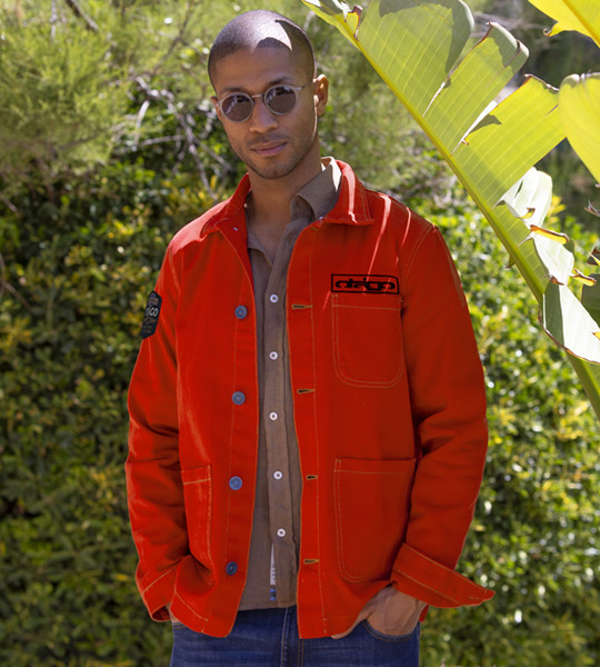 veste toile orange pour homme by Otago rugby