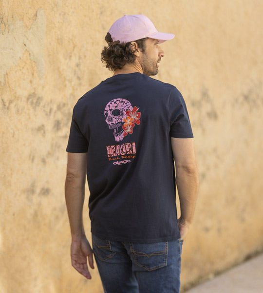 tee shirt Carribean bleu marine pour homme by Otago rugby