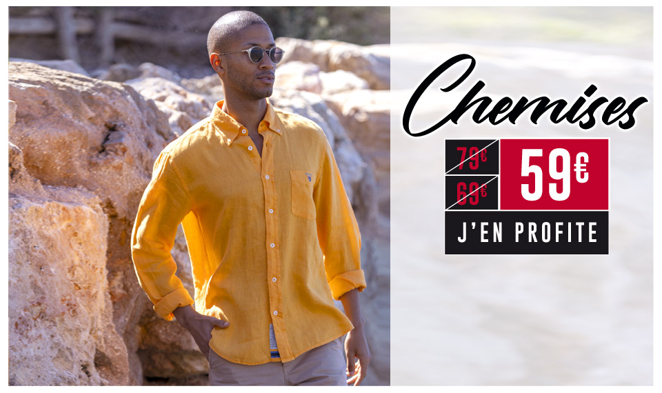chemises Lin soldées pour homme by Otago rugby 