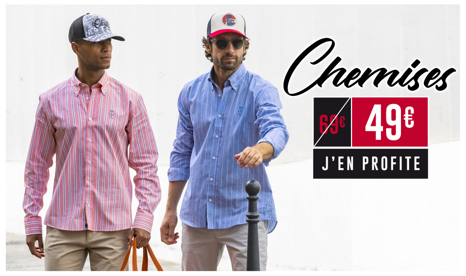chemises soldées dès 49€ pour homme by Otago rugby 
