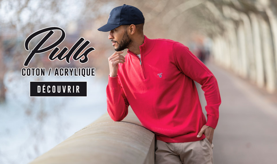 Collection de pulls coton Otago pour homme