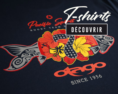 tee-shirts sérigraphiés pour homme by otago rugby